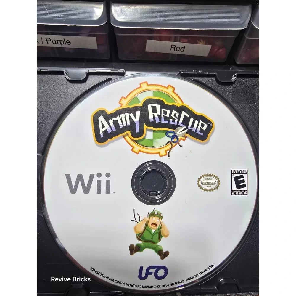 Army Rescue (Nintendo Wii, 2009) Game Only Tested Working Great Condition